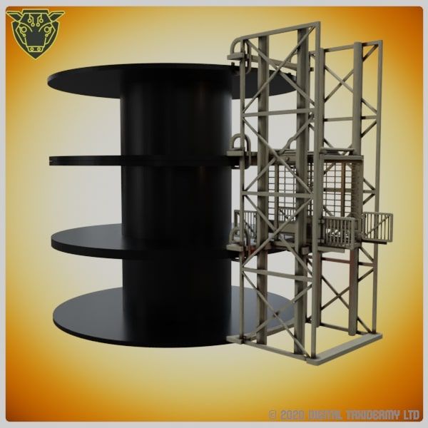 Sci-Fi Spool Tower: Elevator