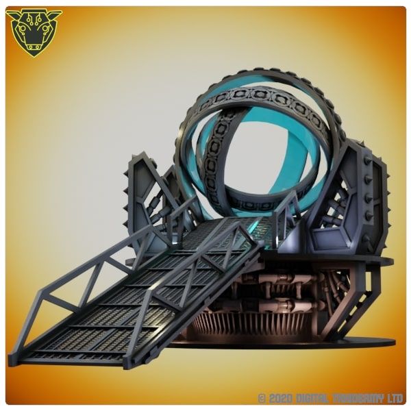 Sci-Fi Spool Tower: Temporal Displacement Agitator