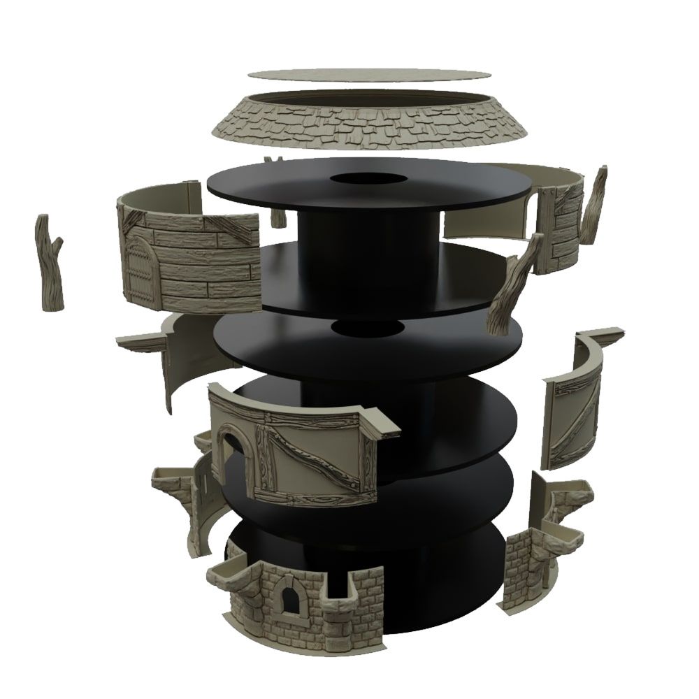 Fantasy Spool Tower: Timber Framed Treehouse Assembly