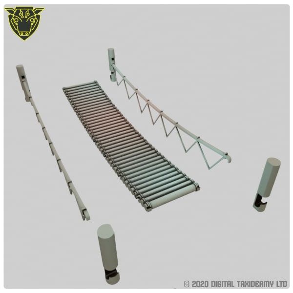 Fantasy Spool Tower: Rope Bridge Assembly