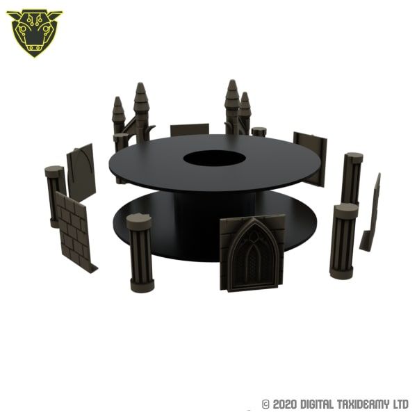 Fantasy Spool Tower: Gothic Tower Interior Assembly