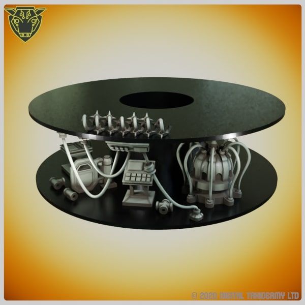 Sci-Fi Spool Tower: Waste Material Scatter