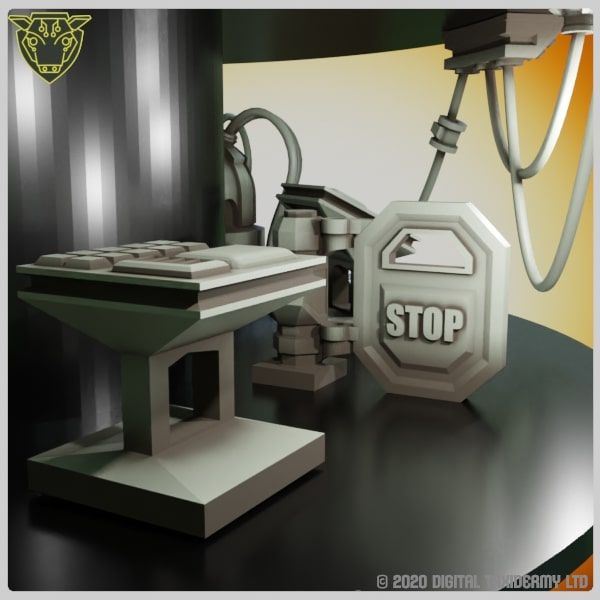 Sci-Fi Spool Tower: Security Door