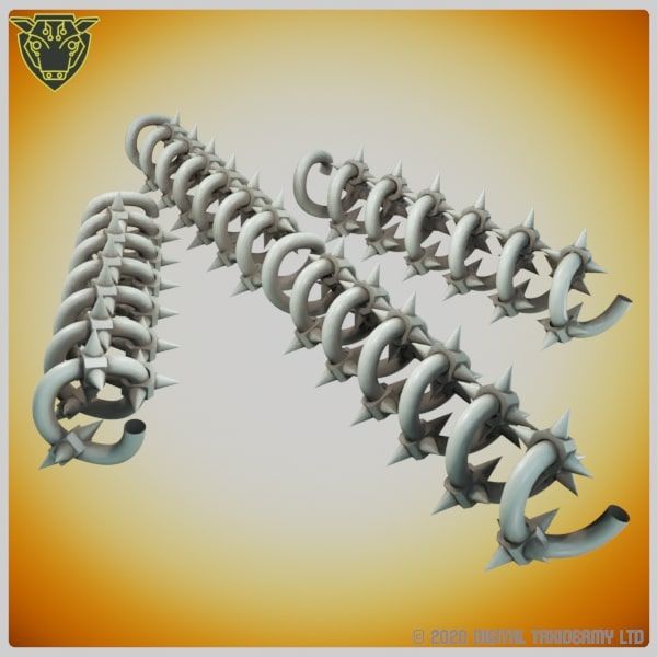 Sci-Fi Spool Tower: Barbed Wire