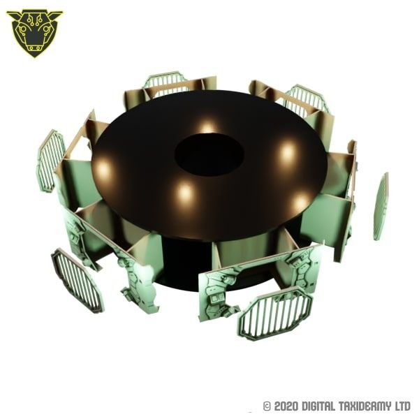 Sci-Fi Spool Tower: Lazer Prison Assembly