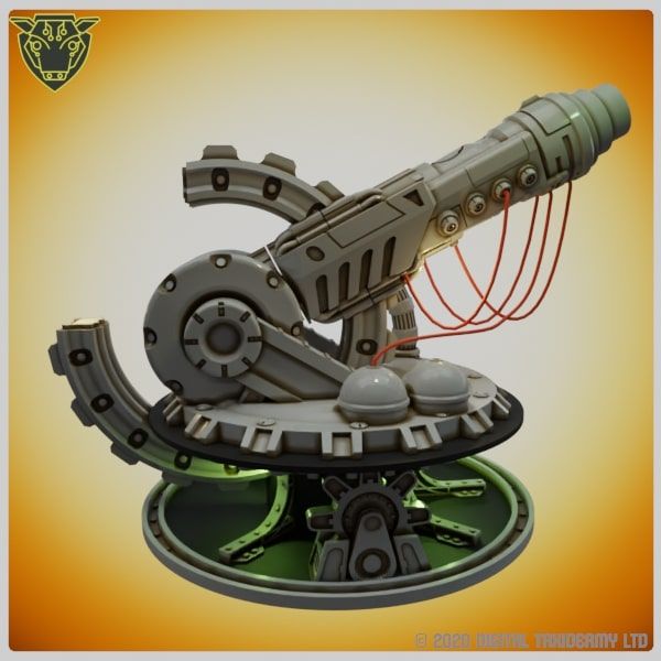 Sci-Fi Spool Tower: Planetary Defence Gun