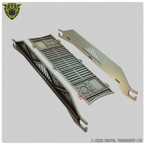 Sci-Fi Spool Tower: Metal Full Cover Ramp Assembly