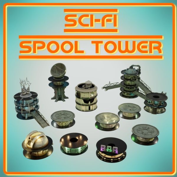 Sci-Fi Spool Tower