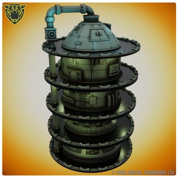 Sci-Fi Spool Tower: Silo