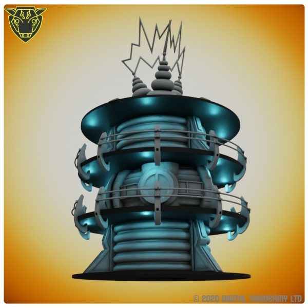 Sci-Fi Spool Tower: Power Plant