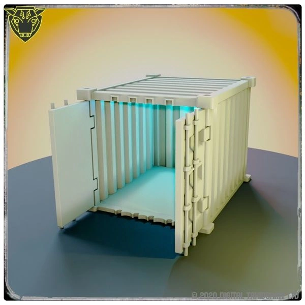 Shipping Container STL base pack 3D printed tabletop gaming STL